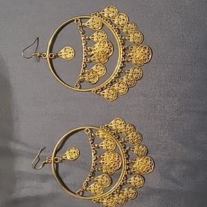 Gold earrings